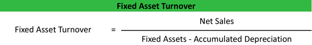 Fixed Asset Turnover Ratio Formula Example Calculation Explanation