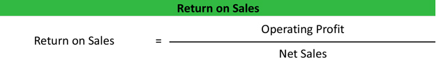 Return On Sales Ratio Formula Analysis Example