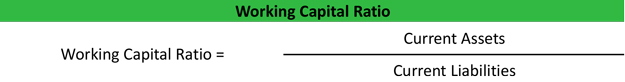 Working Capital Ratio Formula Example Calculation Analysis